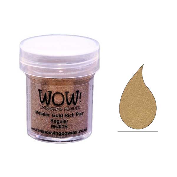 WOW! Metallic Gold Rich Pale Regular Embossing Powder