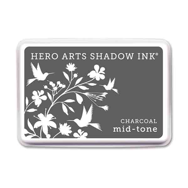 Charcoal Hero Arts Shadow Ink Pad. Mid-tone