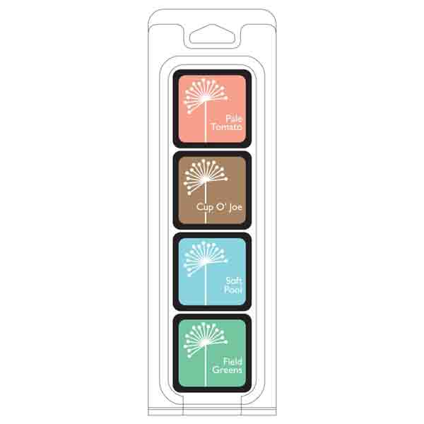 Hero Arts Quiet Morning Ink Cubes, 4 pack cubes