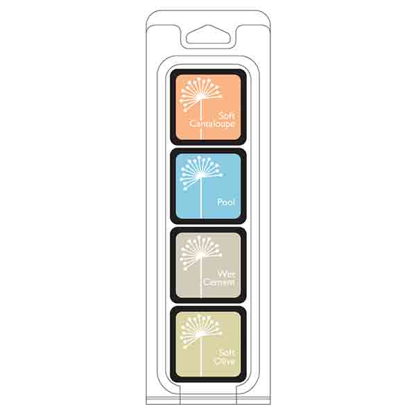 Hero Arts Just Beachy Ink Cubes, 4 pack cubes