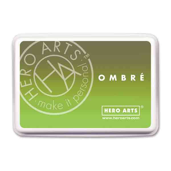 Hero Arts Lime to Forever Green Ombre Ink Pad