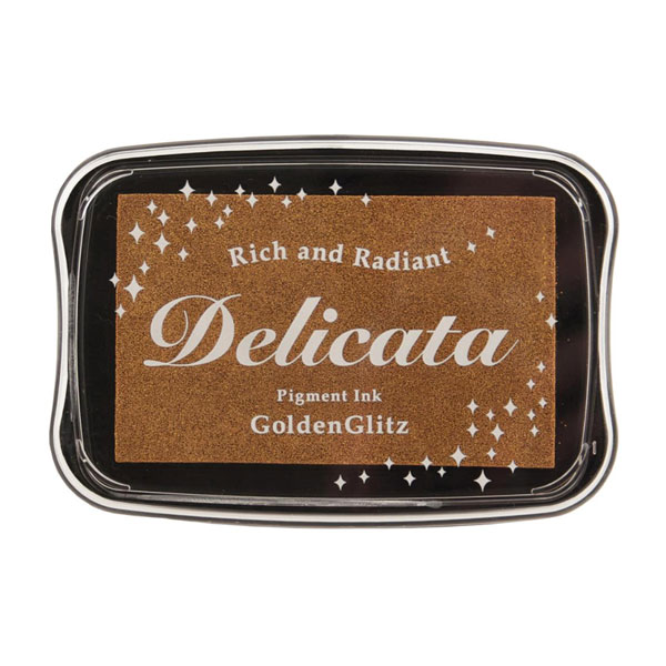 Delicata Pigment Ink Pad - Golden Glitz