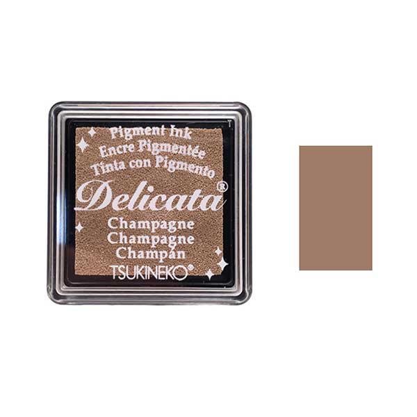 Delicata Small Pigment Inkpad - Champagne Shimmer