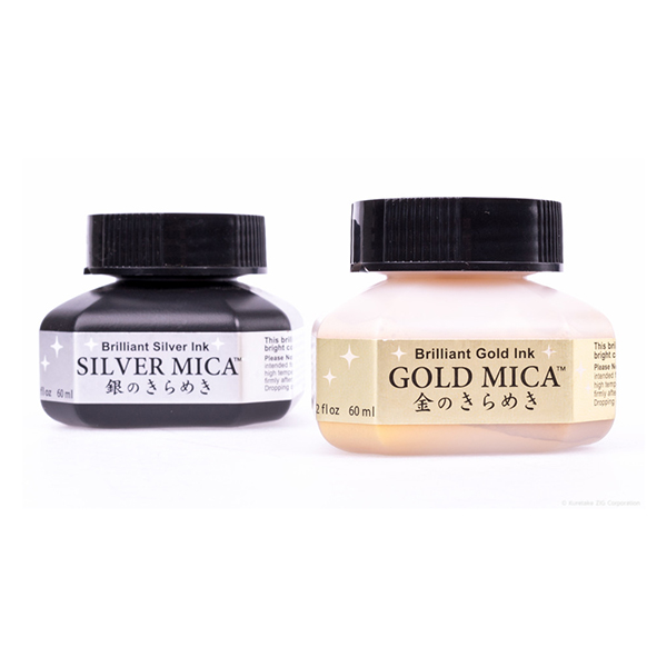 Kuretake Zig Gold Calligraphy Ink - 60 ml Bottle