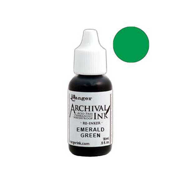 Ranger Archival Ink Pad Reinker - Emerald Green