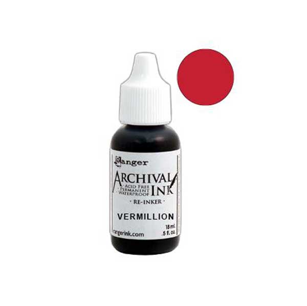 Ranger Archival Ink Pad Reinker - Vermillion