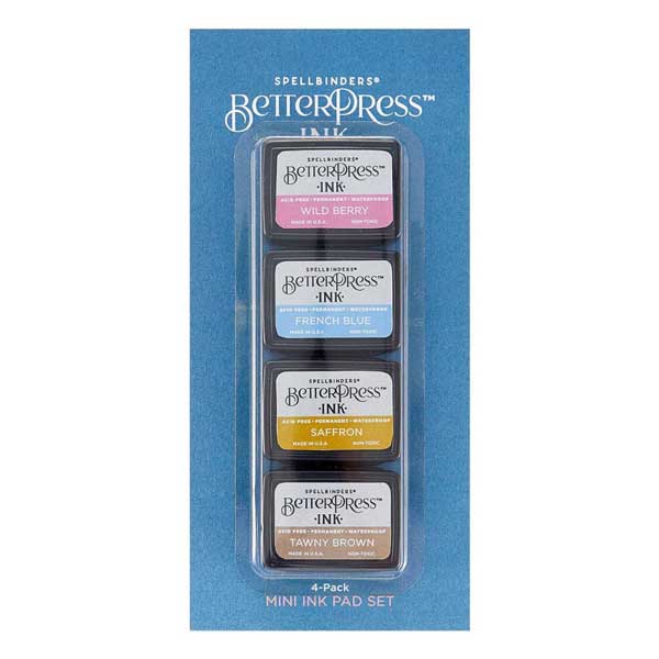 Spellbinders BetterPress Mini Ink Set - Nature Tones