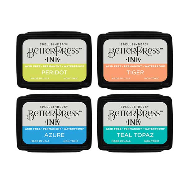 Spellbinders BetterPress Mini Ink Set – Tropical