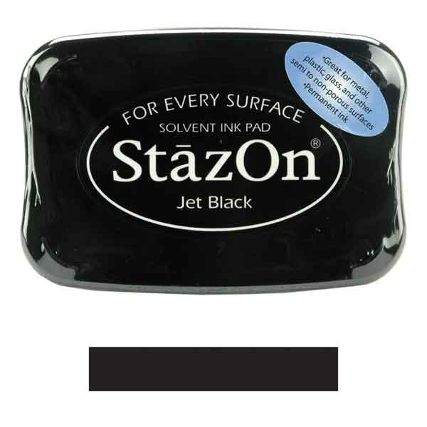 Jet Black StazOn Solvent Ink Pad