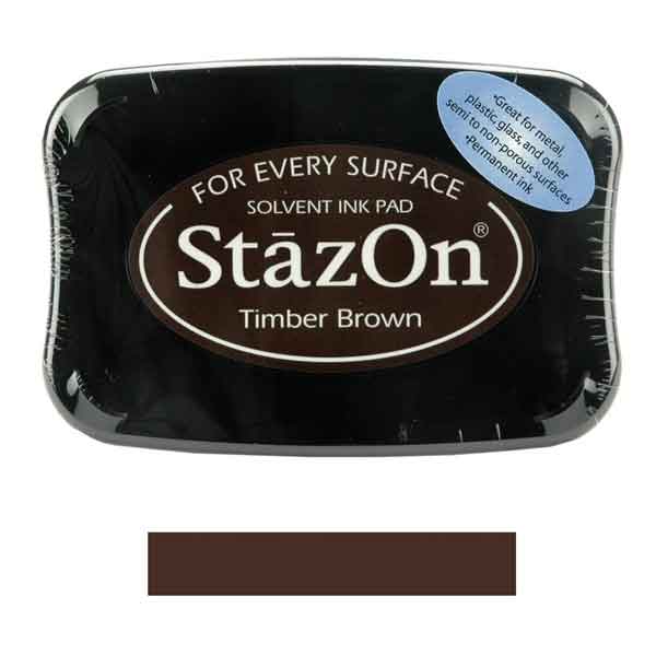 Timber Brown StazOn Solvent Ink Pad