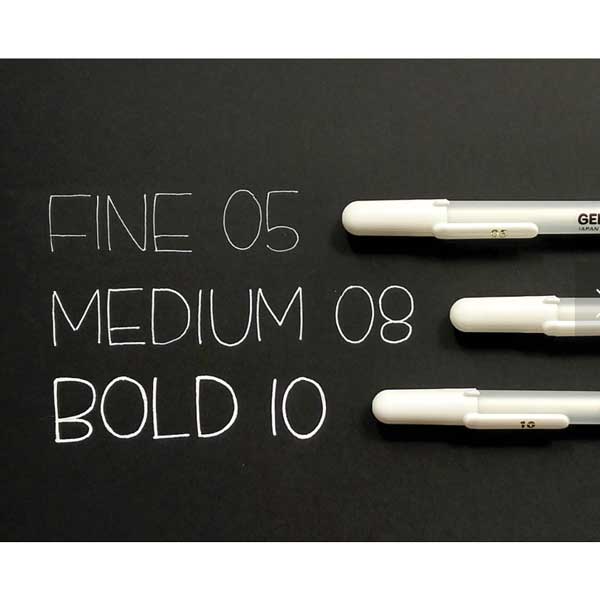 Sakura Gelly Roll Bold Point Pen (10) – White