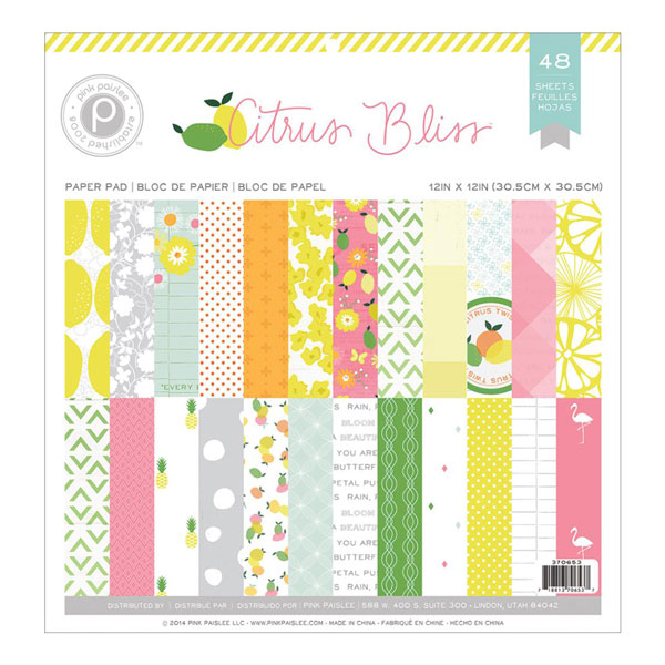 Pink Paislee Citrus Bliss Paper Pad