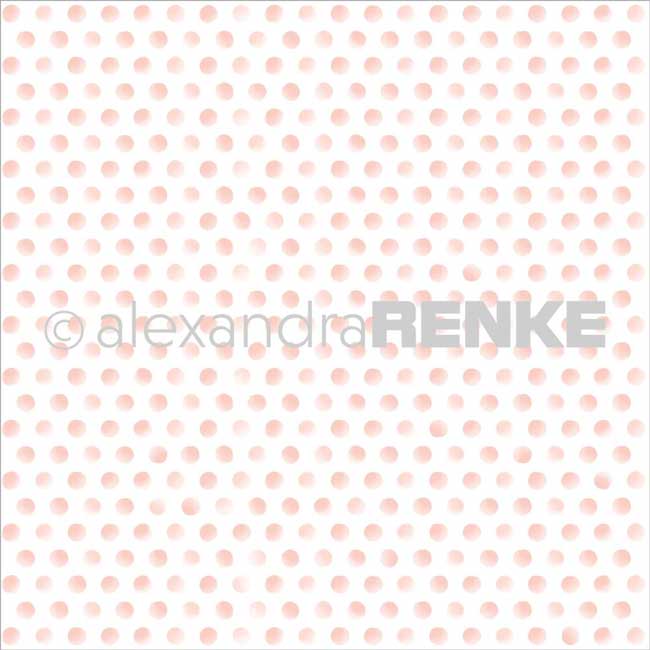 Alexandra Renke Pink Dots Paper  - 12&quot; x 12&quot;