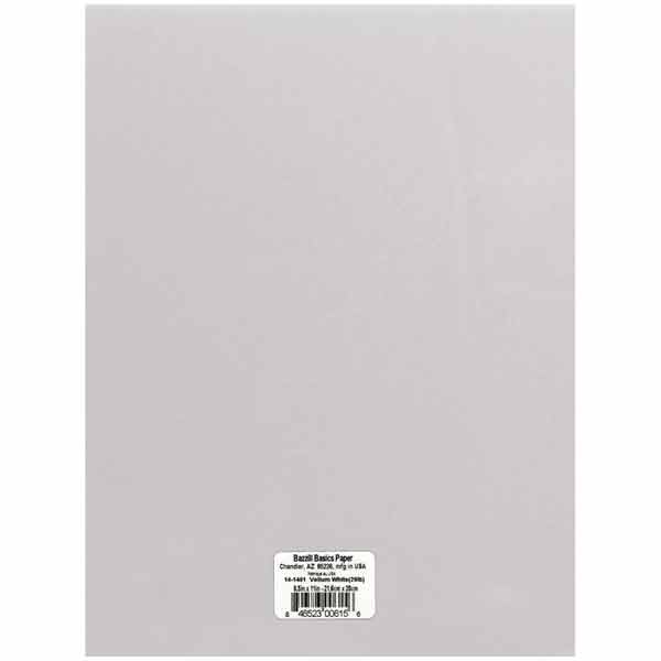 Bazzill Translucent Vellum Paper - 29lb.