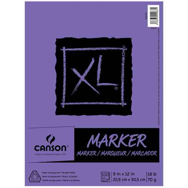 Canson Marker Paper Pad - 9&quot; x 12&quot;