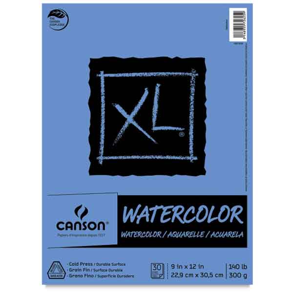 Canson XL Watercolor Paper Pad