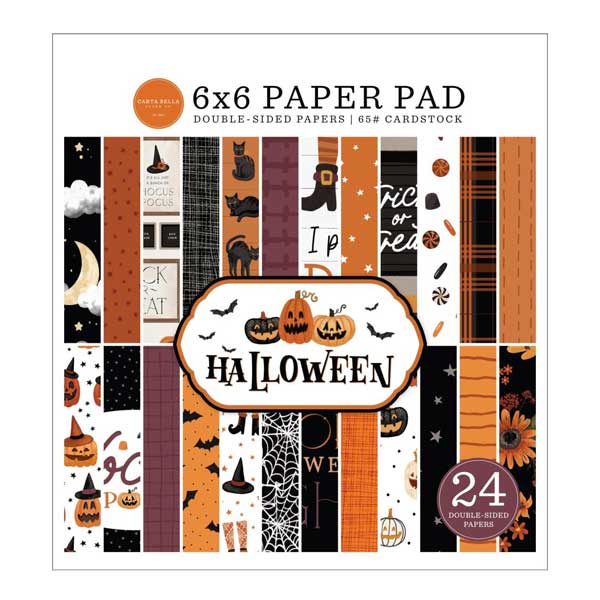 Carta Bella Halloween Double-Sided Paper Pad - 6x6&quot;