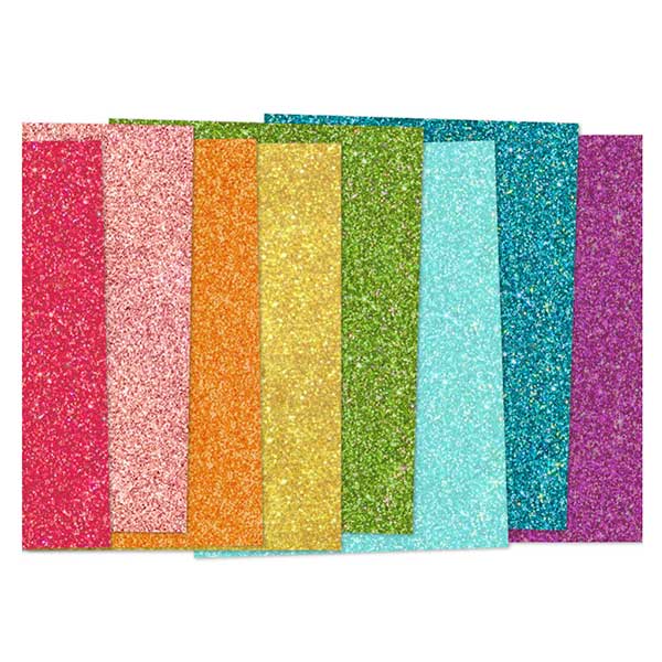 Concord &amp; 9th Rainbow Glitter Paper Pack