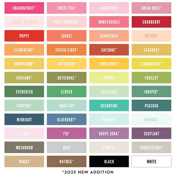 Concord &amp; 9th Assorted Card Stock (48 colors)