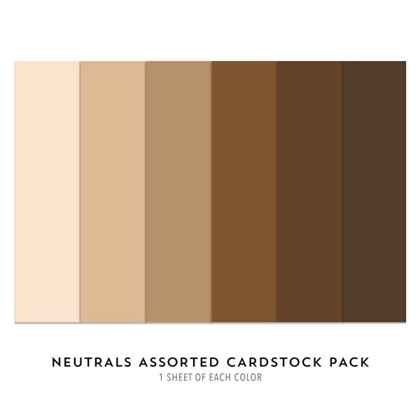 Concord &amp; 9th Neutrals Assorted Cardstock Pack