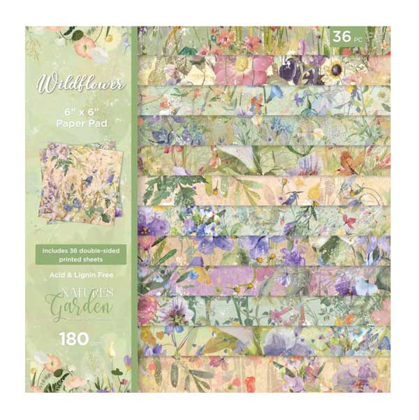 Crafter&#039;s Companion Nature&#039;s Garden Wildflower Paper Pad