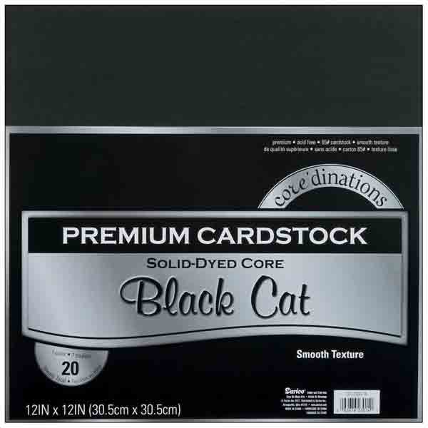 Core&#039;dinations Value Pack Smooth Cardstock - Black