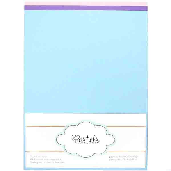 Pastel Card Stock Paper Pack - 12 sheets