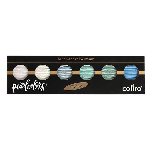 Coliro (Finetec) Artist Mica Pearl Watercolor Paint – Ocean