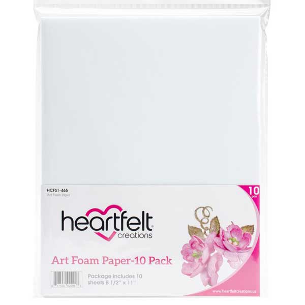 Heartfelt Creations Art Foam Paper 8.5&quot;X11&quot; 10/Pkg