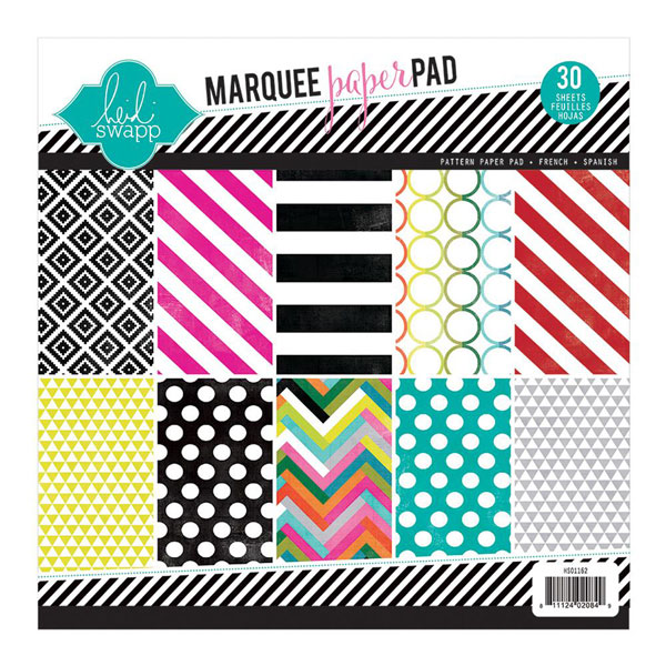 Heidi Swapp Marquee Love Paper Pad - 8.5&quot; x 8.5&quot;