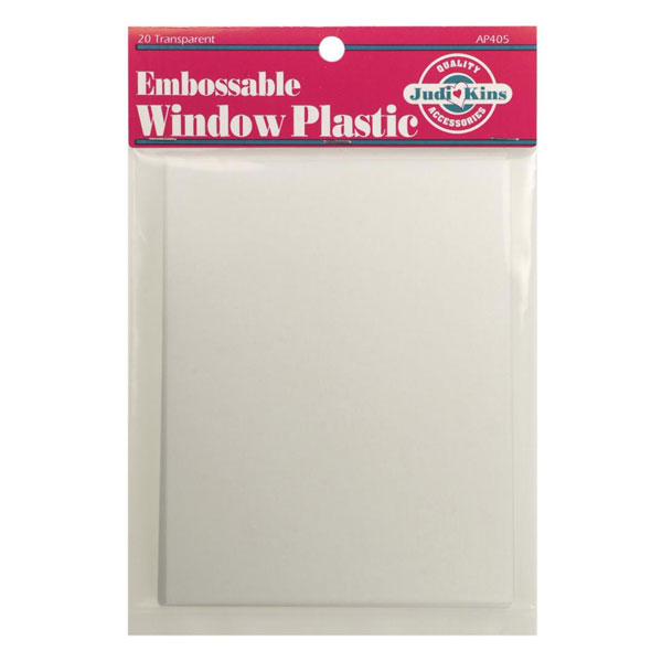 Judikins Embossable Window Plastic Sheets - 4.25&quot;X5.5&quot;