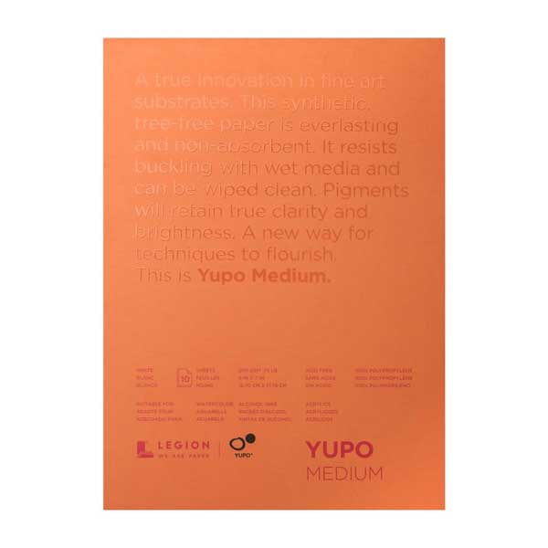 Yupo Paper Pad- White, 5&quot; x 7&quot;