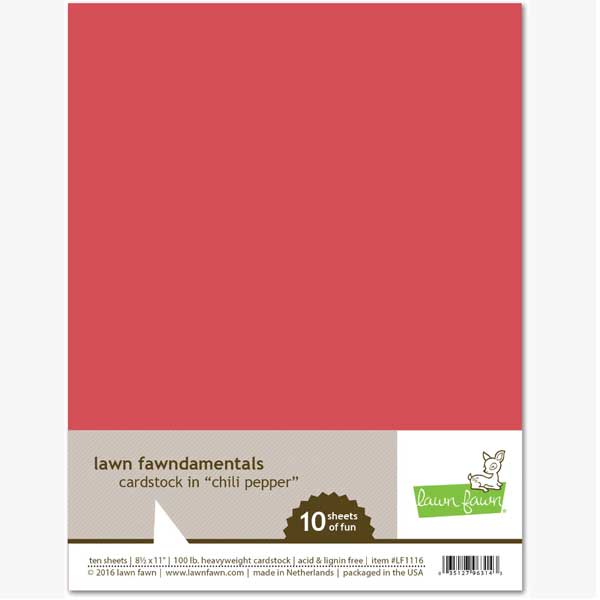 Lawn Fawn Chili Pepper Cardstock