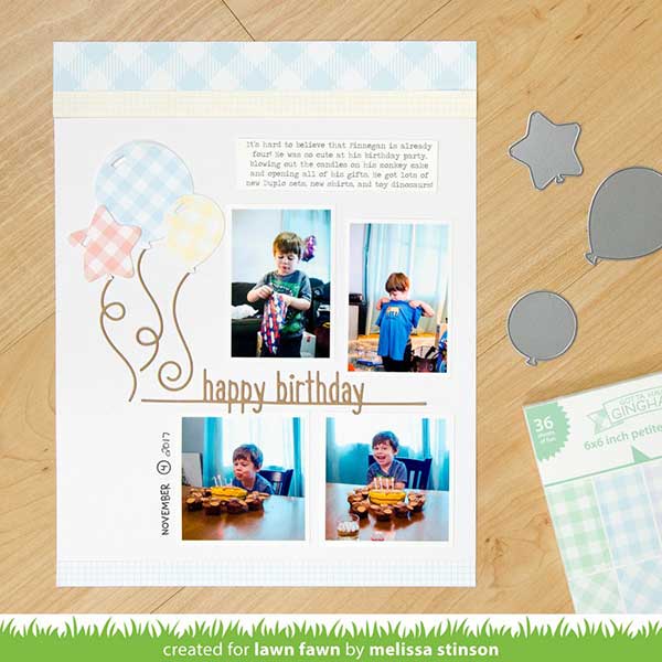 Lawn Fawn Gotta Have Gingham Collection Pack - 12&quot; x 12&quot;