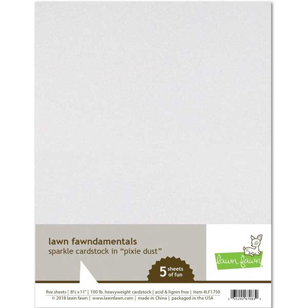 Lawn Fawn Sparkle Cardstock - Pixie Dust