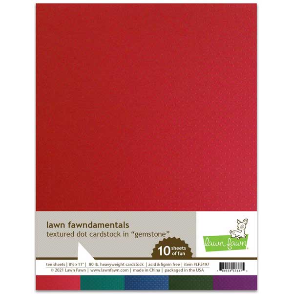 Lawn Fawn Textured Dot Cardstock - Gemstone