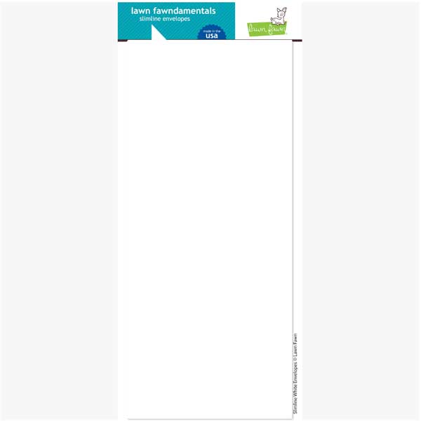 Lawn Fawn Slimline White Envelopes