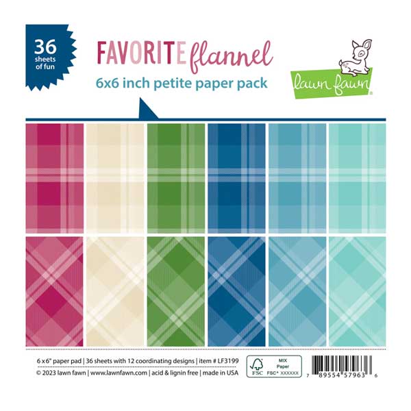 Lawn Fawn Favorite Flannel Petite Paper Pack