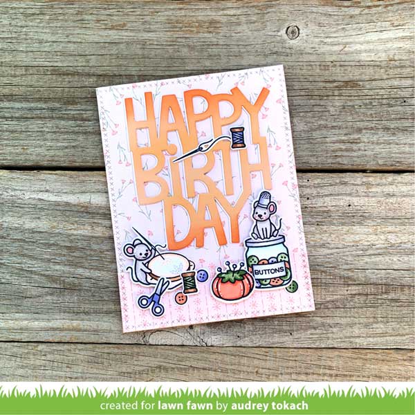 Lawn Fawn What&#039;s Sewing On? Petite Paper Pack