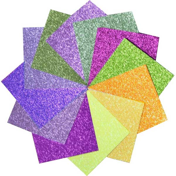 Memory Box Glitter Paper Pad 6&quot;X6&quot; - Graceful Garden