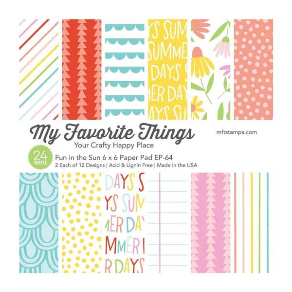 My Favorite Things Fun in the Sun Paper Pad - 6&quot; x 6&quot;