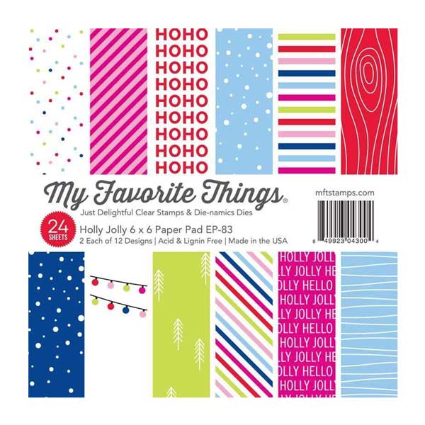 My Favorite Things Holly Jolly Paper Pad - 6&quot; x 6&quot;