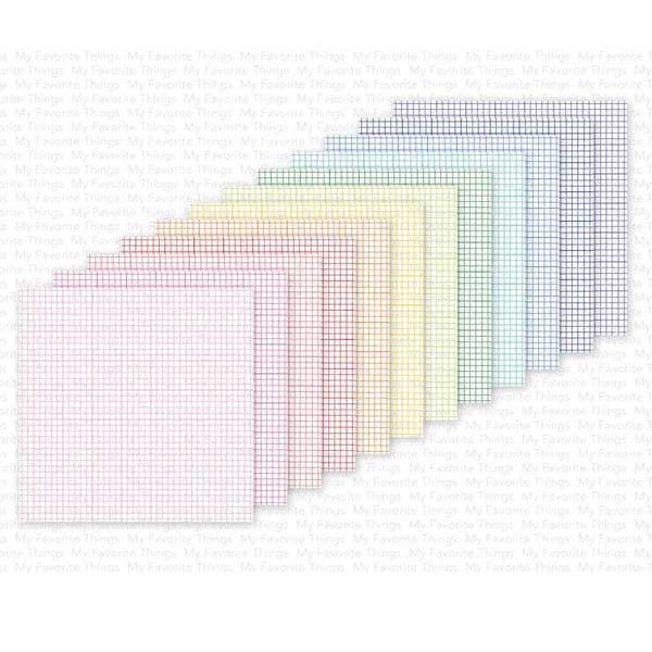 My Favorite Things Rainbow Grid Paper Pad - 6&quot; x 6&quot;