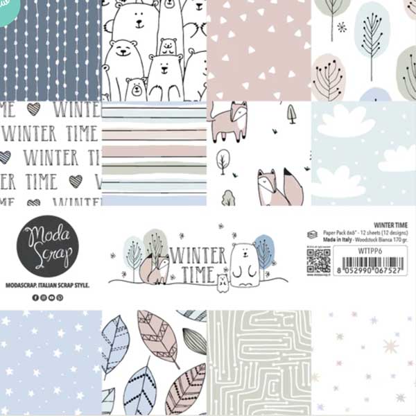 Moda Scrap Winter Time Paper Pack - 6&quot;x 6&quot;