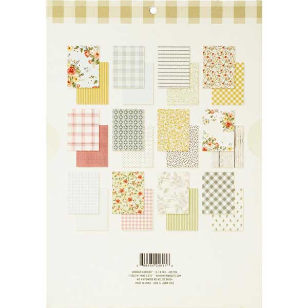 My Mind&#039;s Eye Gingham Gardens Paper Pad - 6&quot;x 8&quot;