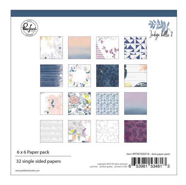 Pinkfresh Studio Indigo Hills 2  Paper Collection