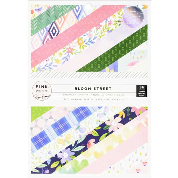 Pink Paislee Bloom Street Paper Pad 6&quot; x 8&quot;