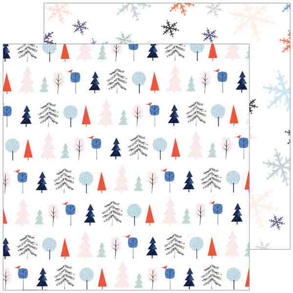 Pinkfresh December Days Festive Trees - 12&quot; x 12&quot;