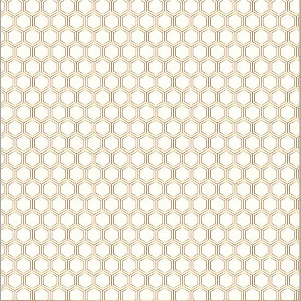 American Crafts Jen Hadfield Gold Foil Accent Cardstock - Honeycomb