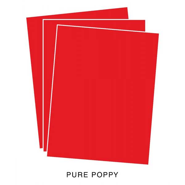 Papertrey Ink Pure Poppy Cardstock